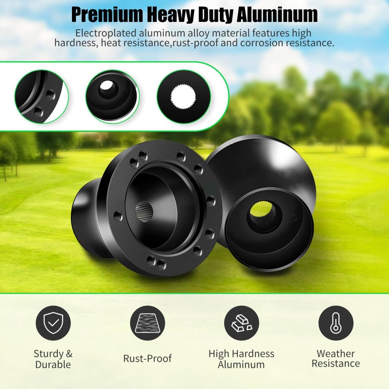 LEAPGOMAX EZGO Steering Wheel Adapter fit EZGO TXT/RXV/Marathon/Medalist Golf Carts Steering Wheel Adapter Golf Cart Accessories(Black) - Image 4
